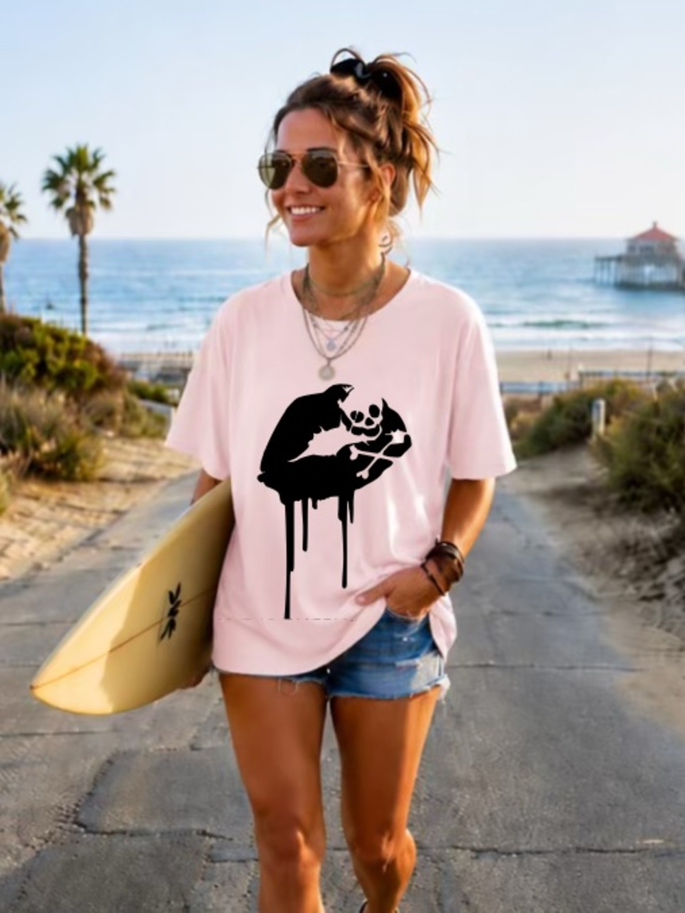 Drip lip graphic Tshirt